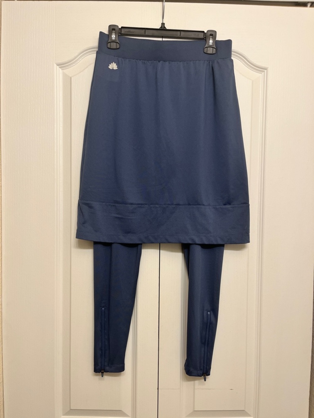 Snoga blue/ gray Athletic Skirt with Attached Leggings